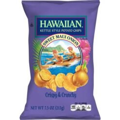 Hawaiian Brand Kettle Chips Sweet Maui Onion - 7.5oz