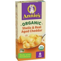Annie's Homegrown Organic Macaroni And Cheese Shells & Real Aged Cheddar - 6oz