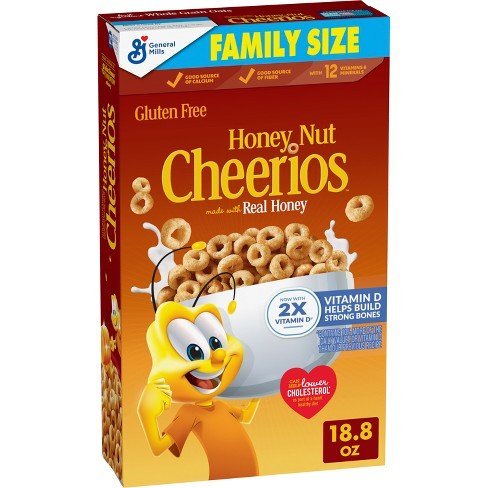 General Mills Honey Nut Cheerios Family Size - 18.8oz