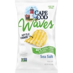 Cape Cod Waves Sea Salt 40% Less Fat - 7.5oz