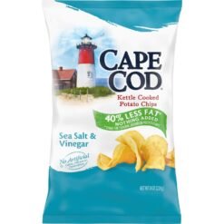 Cape Cod Kettle Chips Sea Salt & Vinegar 40% Less Fat - 7.5oz