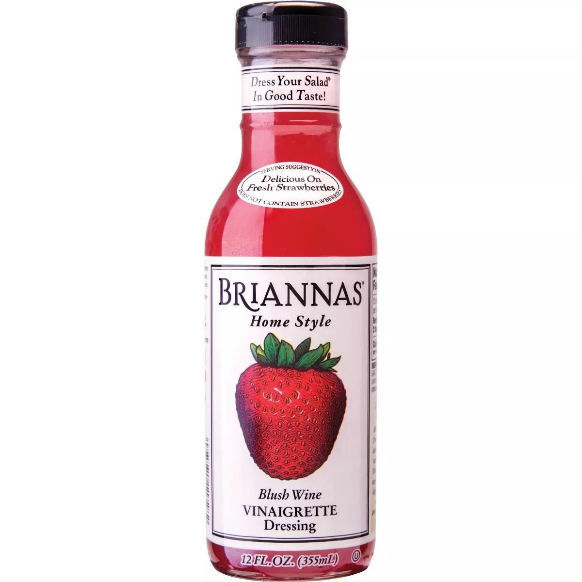 Briannas Blush Wine Vinegar Dressing - 12Oz