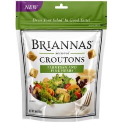 Briannas Seasoned Croutons Parmesan & Fine Herbs - 5oz
