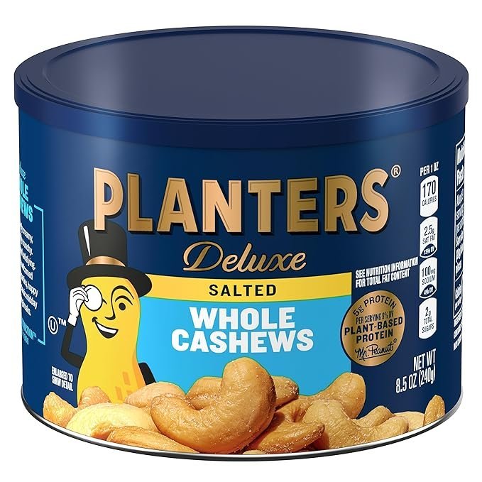 Planters Deluxe Whole Cashews -8.5 Oz