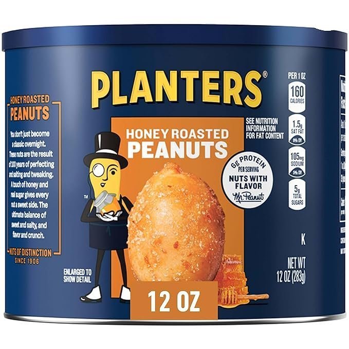 Planters Honey Roasted Peanuts -12 Oz