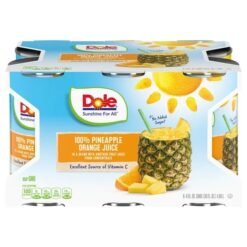 Dole Pineapple Orange Juice Six Packs -36 OZ