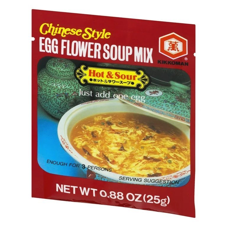 Kikkoman Chinese Style Egg Flower Soup Mix Hot & Sour - 0.88oz