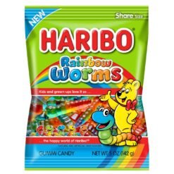 Haribo Rainbow Worms - 5oz