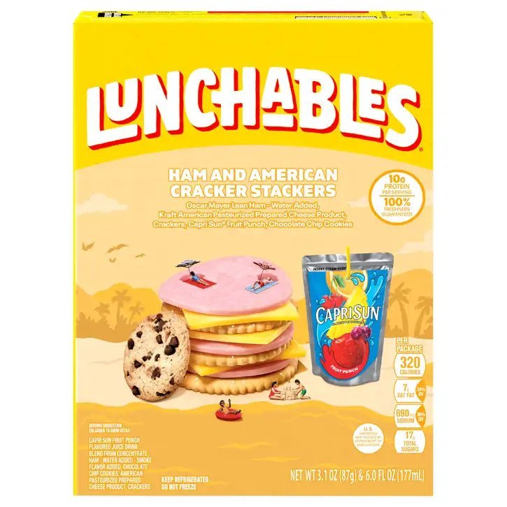 Lunchables Ham & American Stackers - 3.1oz