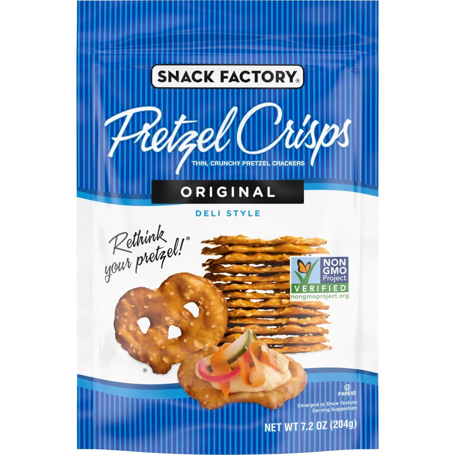 Snack Factory Pretzel Crisps Original - 7.2oz