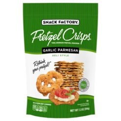Snack Factory Pretzel Crisps Garlic Parmesan - 7.2oz