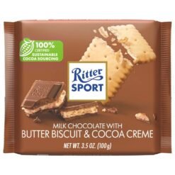 Ritter Sport Milk Chocolate w/ Butter Biscuit & Cocoa Creme - 3.5oz