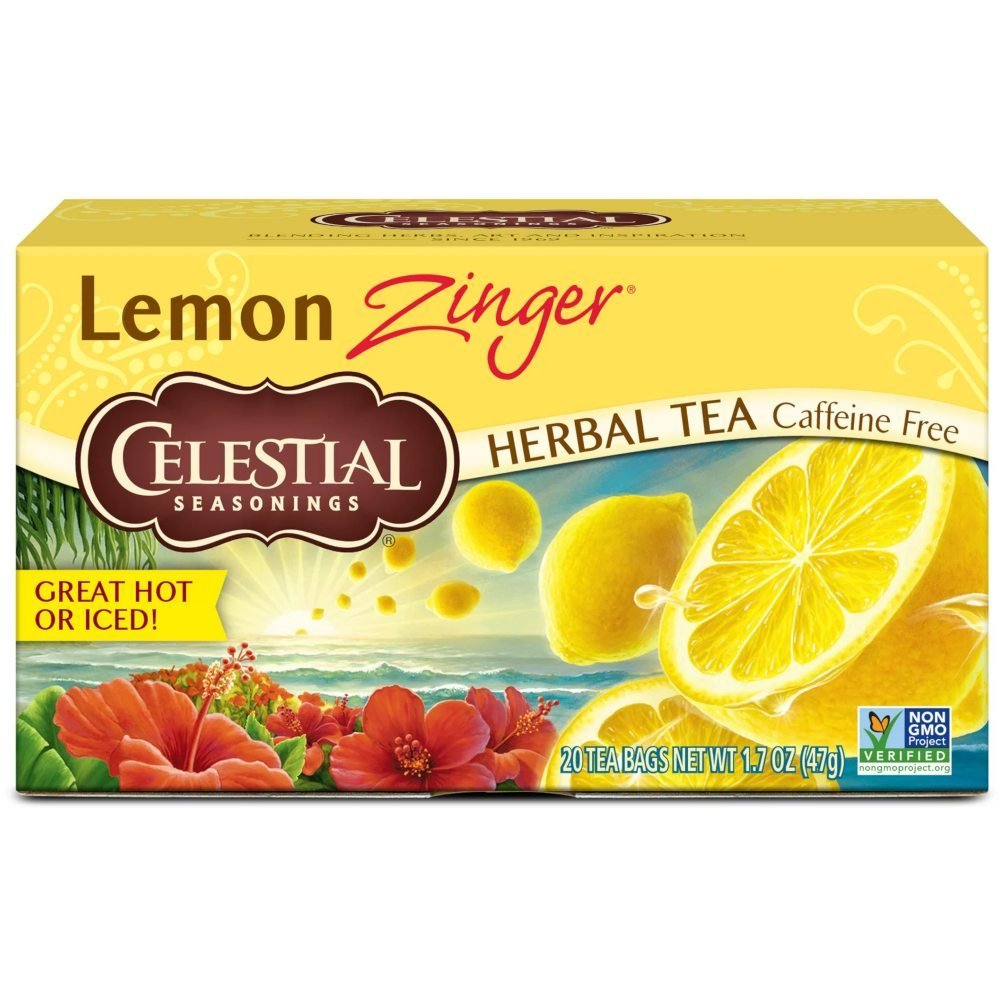Celestial Seasonings Lemon Zinger Herbal Tea 1.7 Oz