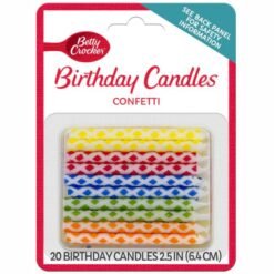 Betty Crocker Confetti Birthday Candles - 20ct