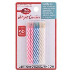 Betty Crocker Relight Birthday Candles - 12ct