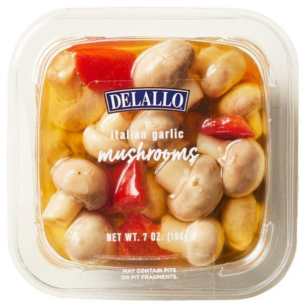 Delallo Italian Garlic Mushrooms - 7oz
