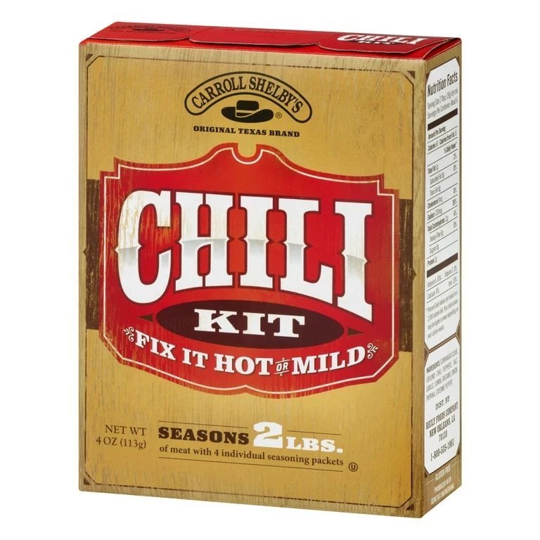 Carroll Shelby Chili Seasoning Kit - 3.65oz