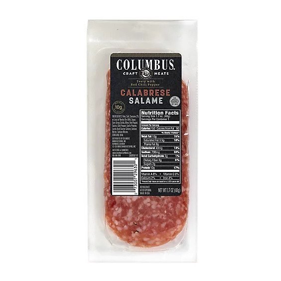 Columbus Calabrese Salame Snack Size - 1.7oz