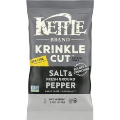 Kettle Chips Brand Krinkle Salt & Fresh Ground Pepper - 5oz