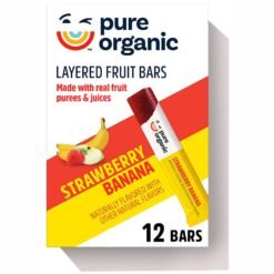 Pure Organic Layered Fruit Bars Strawberry Banana - 6.2oz