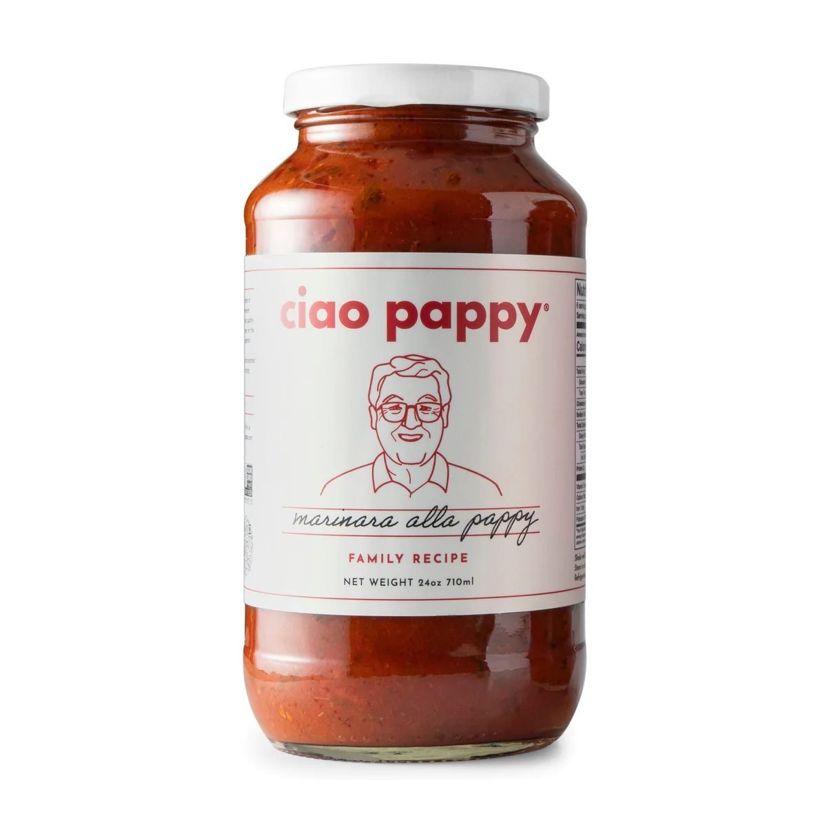 Ciao Pappy Pasta Sauce Marinara Alla Pappy - 24oz