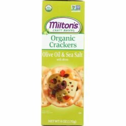 Milton's Craft Bakers Organic Crackers Olive Oil & Sea Salt - 6oz