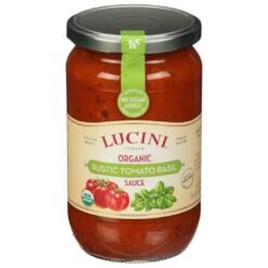 Lucini Pasta Sauce Rustic Tomato Basil Organic - 25.5oz