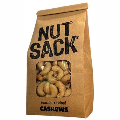 Nut Sack Roasted & Salted Cashews - 12oz