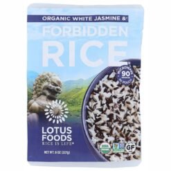 Lotus Foods Organic White Jasmine & Forbidden Rice - 8oz