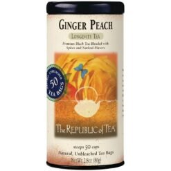 The Republic of Tea Ginger Peach Black Tea - 2.8oz