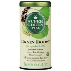 The Republic of Tea Super Green Tea Brain Boost Tea Bags - 1.8oz
