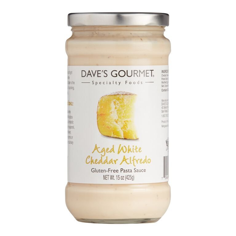 Dave's Gourmet Foods Aged White Cheddar Alfredo Sauce - 15oz