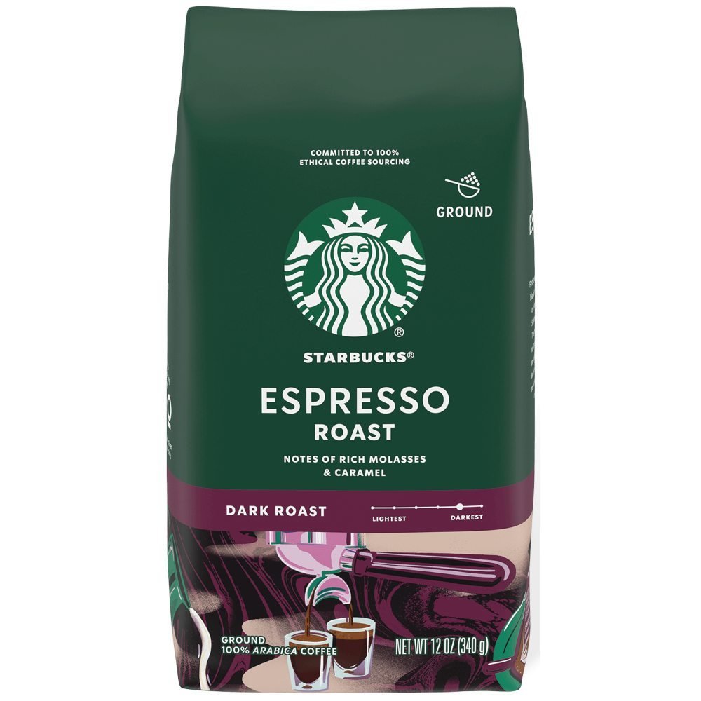 Starbucks Espresso Roast Ground Coffee - 12 Oz