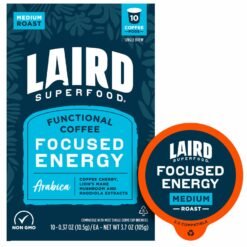 Laird Superfood Medium Roast Focused Energy Coffee Pods - 10ct, 0.37oz