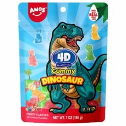 Amos 4D Gummy Dinosaurs - 7oz