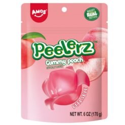 Amos Peelerz Gummy Peach - 6oz