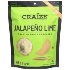 Craize Toasted Snack Crackers Jalapeno Lime - 4oz