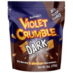Violet Crumble Chocolate Dark Bite Size Cubes - 6oz