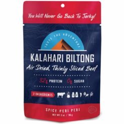 Kalahari Biltong Air Dried Sliced Beef Spicy Peri Peri - 2oz