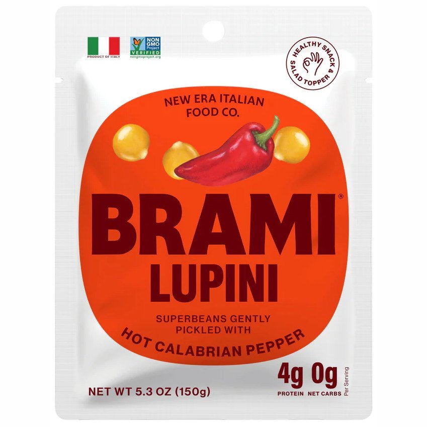 Brami Italian Snacking Lupini Beans w/ Calabrian Peppers - 5.3oz