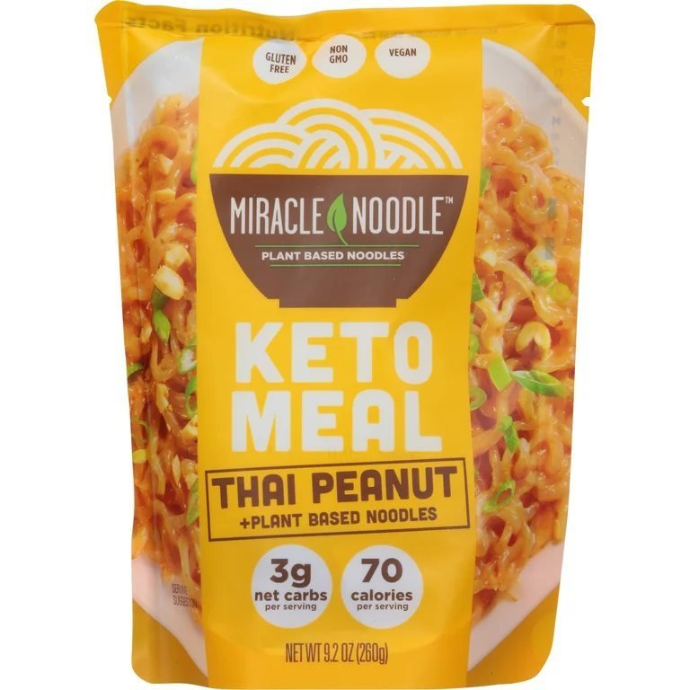 Miracle Noodle Keto Meal Thai Peanut Plant Based Noodles - 9.2oz