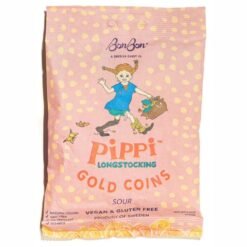 Bon Bon Swedish Candy Pippi Longstocking Gold Coins Sour - 4.2oz
