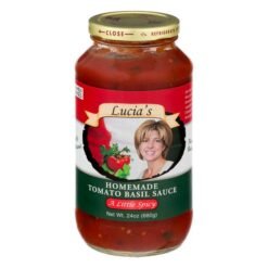 Lucia's A Little Spicy Homemade Tomato Basil Sauce - 24 Oz