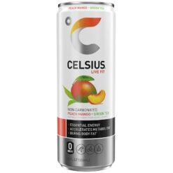 Celsius Live Fit Peach Mango Green Tea - 12oz