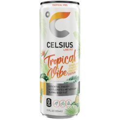 Celsius Live Fit Sparkling Tropical Vibe Starfruit Pineapple - 12oz